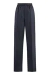 Bottega Veneta Trousers Wool Striped Motif In Blue