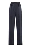 Bottega Veneta Wool Trousers In Blue
