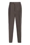 Bottega Veneta Wool Trousers In Brown
