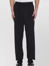 Bottega Veneta Wool Trousers Featuring Button Accents In Black