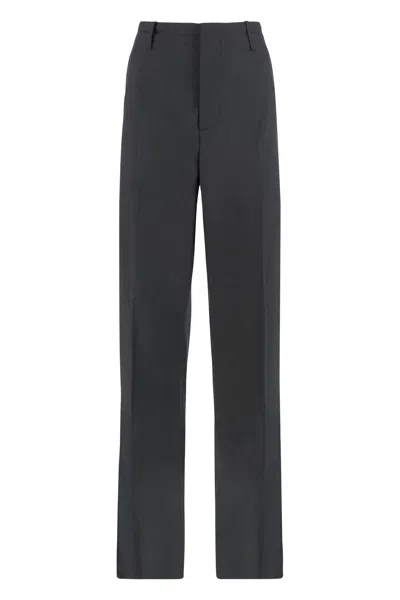 Bottega Veneta Wool Trousers In Gray