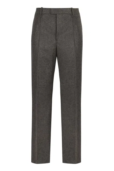 Bottega Veneta Wool Trousers In Grey
