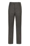 Bottega Veneta Men's Wool Trousers In Gray