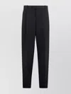 Bottega Veneta Pleated Front Tailored Trousers In Black