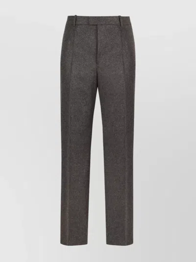 Bottega Veneta Men's Wool Trousers In Gray
