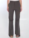 Bottega Veneta Wool Trousers With Thin Stripes In Animal Print