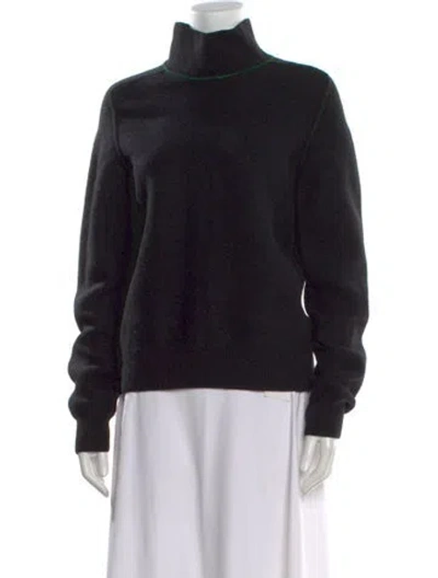 Pre-owned Bottega Veneta Wool Turtleneck Sweater In Black