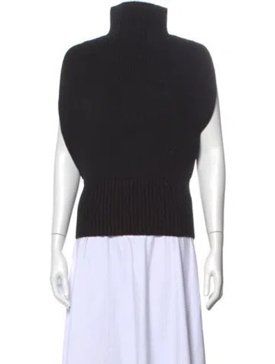 Pre-owned Bottega Veneta Wool Turtleneck Sweater In Black