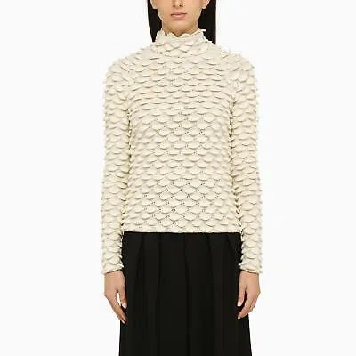 Pre-owned Bottega Veneta Wool Turtleneck Sweater In Dove Beige