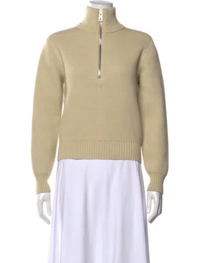 Pre-owned Bottega Veneta Wool Turtleneck Sweater In Green