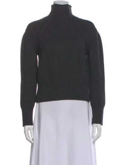 Pre-owned Bottega Veneta Wool Turtleneck Sweater In Grey