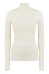 Bottega Veneta Rib-knit Turtleneck Sweater In Ivory