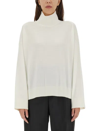 Bottega Veneta Wool Turtleneck Sweater In Ivory