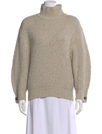 Pre-owned Bottega Veneta Wool Turtleneck Sweater In Neutral