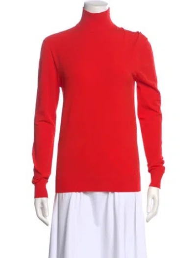 Pre-owned Bottega Veneta Wool Turtleneck Top In Pink