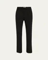 Bottega Veneta Wool Twill Flare Trousers In Nero