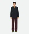 Bottega Veneta Wool Twill Jacket In Blue