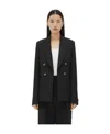 Bottega Veneta Women Wool Double-breasted Jacket In Black