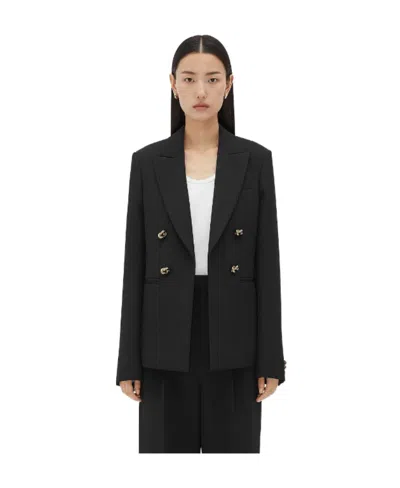 BOTTEGA VENETA BOTTEGA VENETA BUTTON DETAILED LONG SLEEVED JACKET