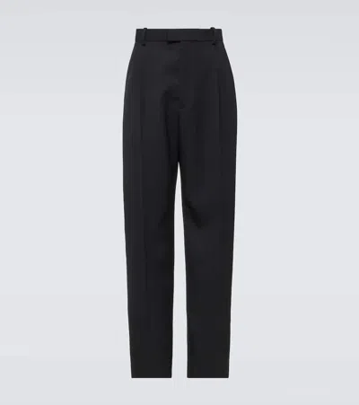 Bottega Veneta Wool Twill Straight Pants In Black