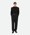 Bottega Veneta Wool Twill Trousers In Black