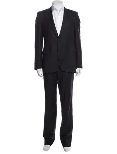 Pre-owned Bottega Veneta Wool Two-piece Suit In Black