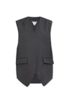 Bottega Veneta Wool Vest In Gray