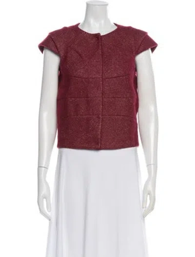 Pre-owned Bottega Veneta Wool Vest In Red