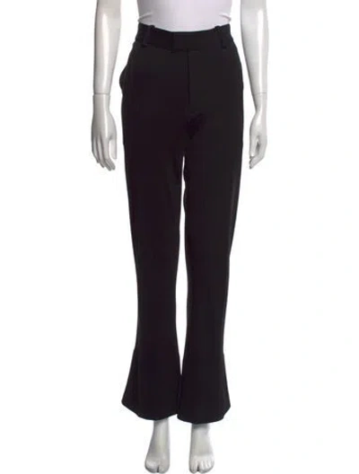 Pre-owned Bottega Veneta Wool Wide Leg Pants In Black