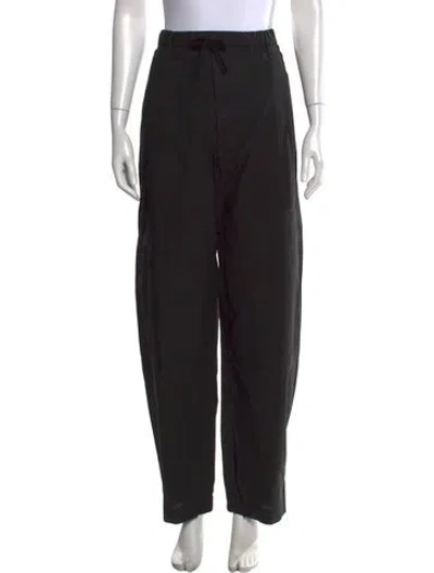 Pre-owned Bottega Veneta Wool Wide Leg Pants In Black
