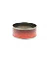 Bottega Veneta Woven Bangle Bracelet In Red/black