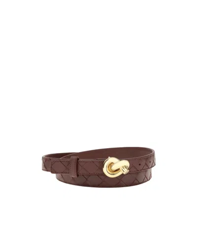Bottega Veneta Woven Belt In Multi