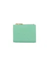 Bottega Veneta Woven Bi-fold Wallet In Green