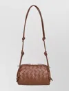 Bottega Veneta Intrecciato Nappa Clutch With Adjustable Tubular Shoulder Strap