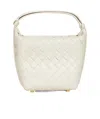 Bottega Veneta White Candy Wallace Bag In White