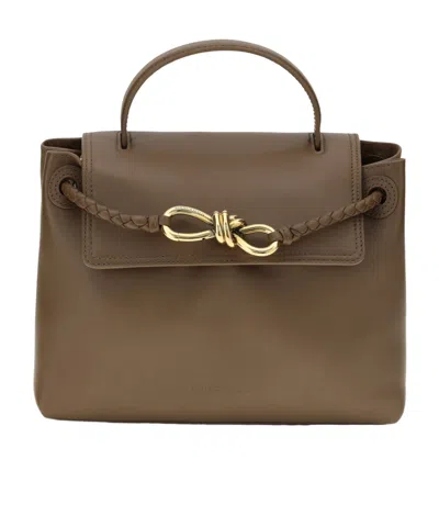 Bottega Veneta Woven Design Shoulder Bag In Green