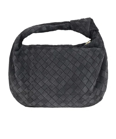 Bottega Veneta Woven Handbag In Black