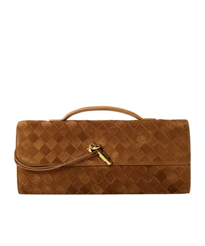 Bottega Veneta Woven Handbag In White