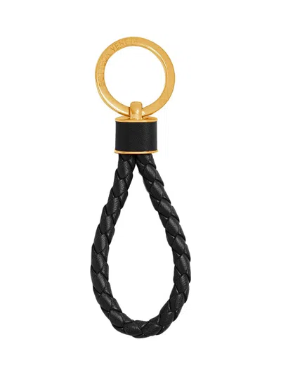 Bottega Veneta Woven Key Ring Accessories In Black