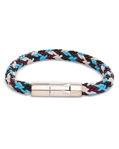 Bottega Veneta Woven Leather Bracelet In White