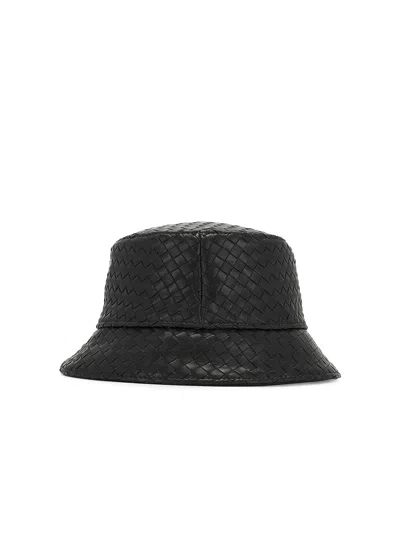 BOTTEGA VENETA WOVEN LEATHER BUCKET HAT
