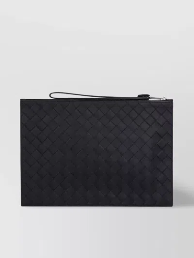 BOTTEGA VENETA WOVEN LEATHER CLUTCH BAG