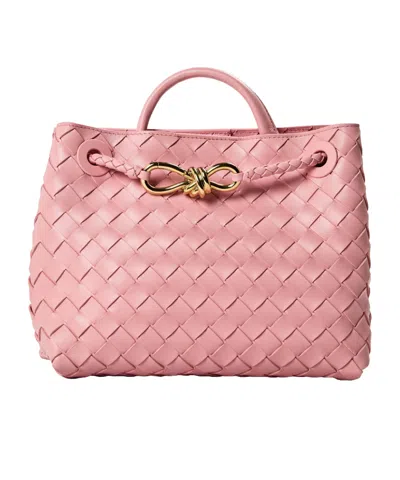 Bottega Veneta Woven Leather Handbag In White