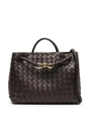 Bottega Veneta Andiamo Small Leather Tote Bag In Brown