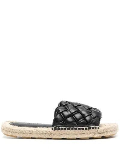 Bottega Veneta Woven Leather Slides Shoes
