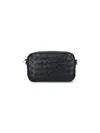 Bottega Veneta Woven Mini Camera Bag In Black  