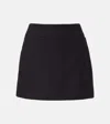 Bottega Veneta Womens Anthracite Patch-pockets Mid-rise Cotton-blend Mini Skirt In Blue