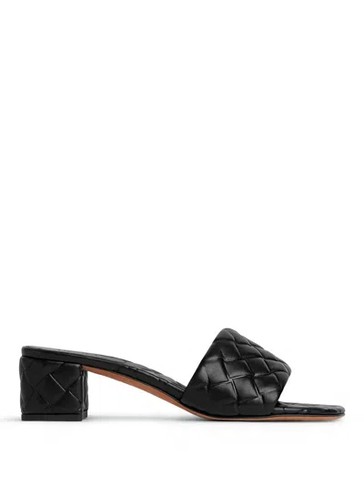 Bottega Veneta Woven Pattern Amy Mule Shoes