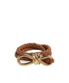 Bottega Veneta Woven Pattern Belt In Brown