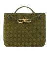 Bottega Veneta Woven Pattern Shoulder Bag In Green